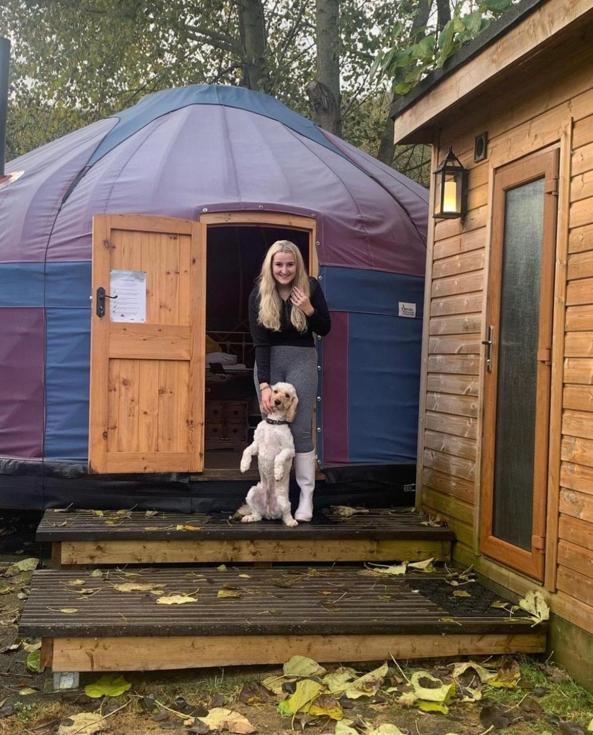 Orchard View Yurt & Hot Tub Somerset เวสตัน-ซูเปอร์-แมร์ ภายนอก รูปภาพ